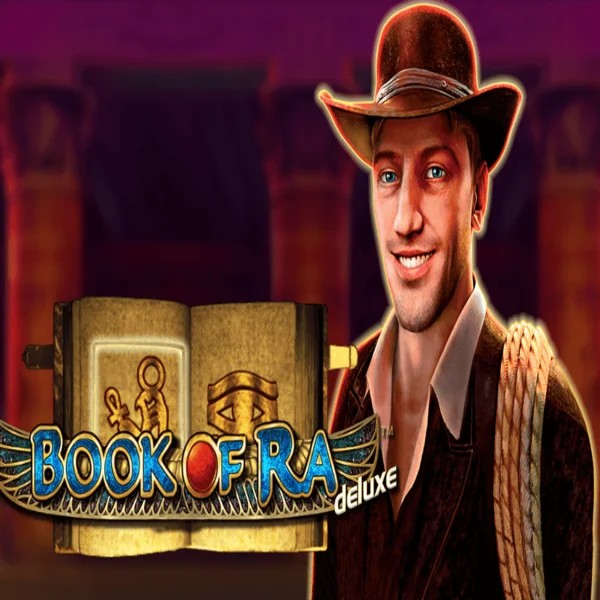 Book of Ra Deluxe casino game by Novomatic – featured logo at Joki Casino