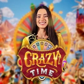 Crazy Time slot logo by Evolution at Joki CasinoCrazy Time
